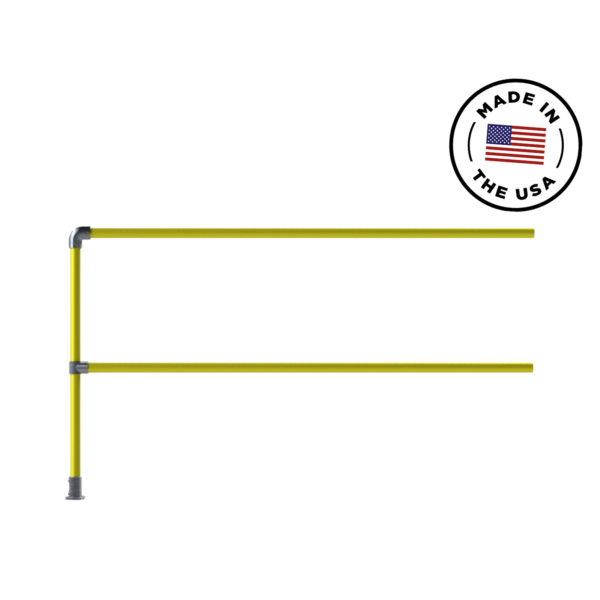 Safety Rail Co. OSHA Compliant Industrial Safety Railing —Surface Mount — 12 Feet